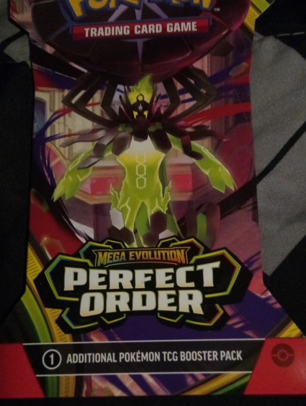 Pokemon Mega Evolution Perfect Order Booster Pack - Green, Purple, Red, Black